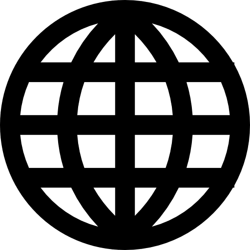 Planet earth grid symbol planet symbols shape icon