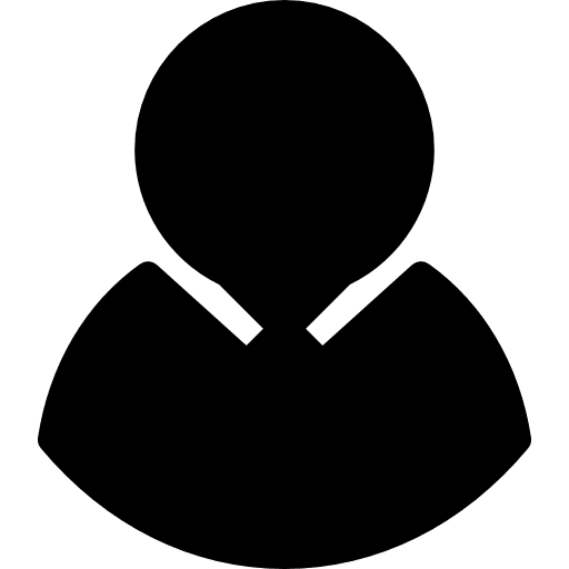 Usher shape male man black icon