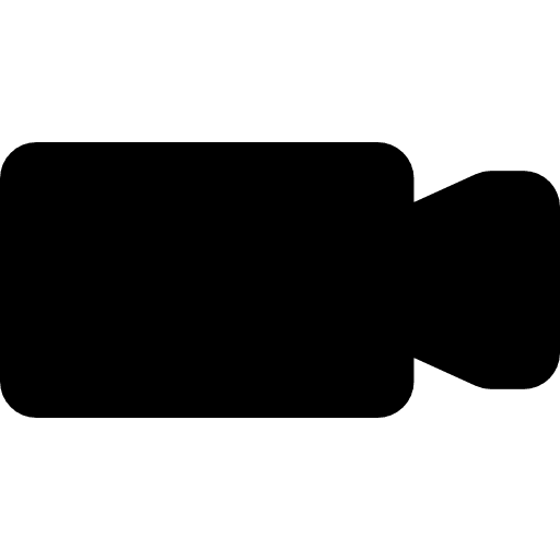 Video camera black silhouette symbol tools silhouette tool icon