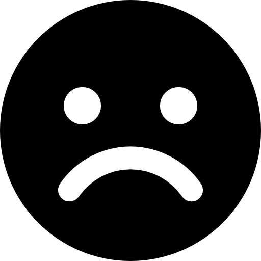 Frown face sad faces symbol icon