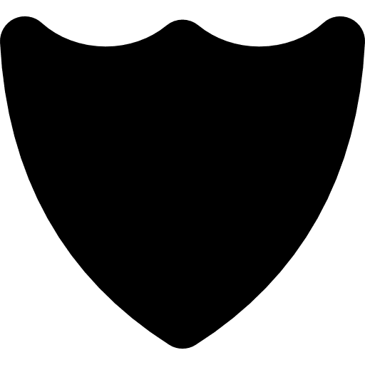 Shield black shape shield shields black icon