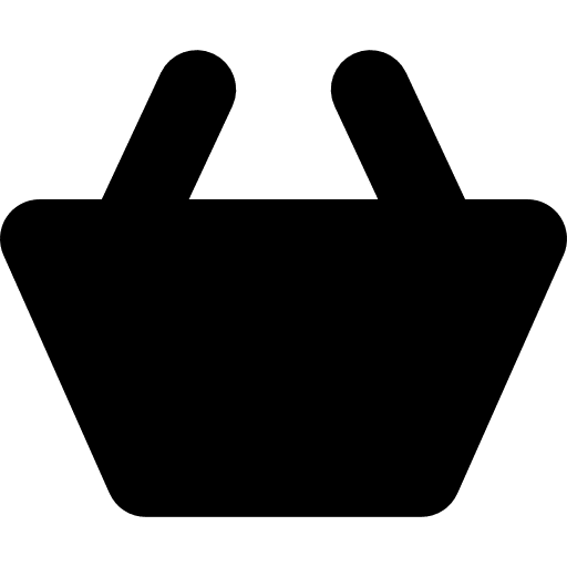 Basket black shape commercial side view silhouette icon