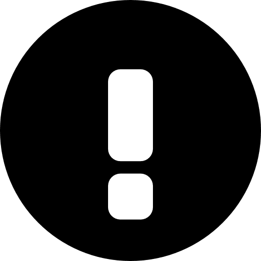 Warning exclamation sign in a circle issue circular symbol icon