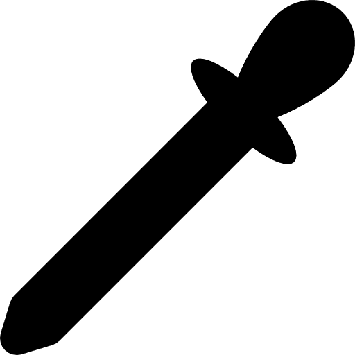 Eyedropper black tool silhouette tools eyedroppers silhouette icon