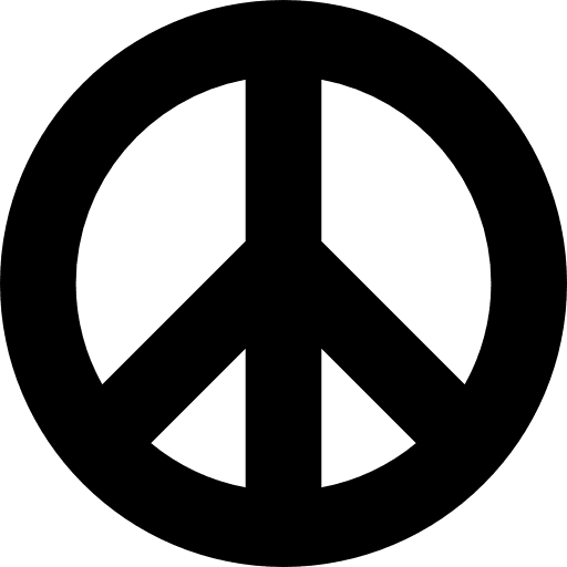 Peace symbol symbols sign circular icon