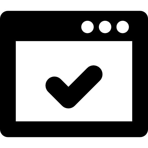 Checked page symbol mark sign checked icon