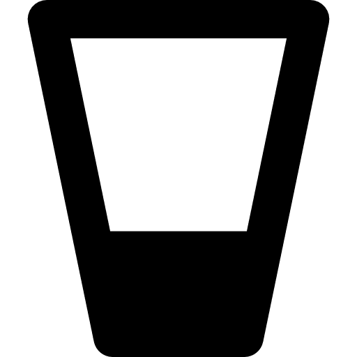 Glass drink empty almost icon