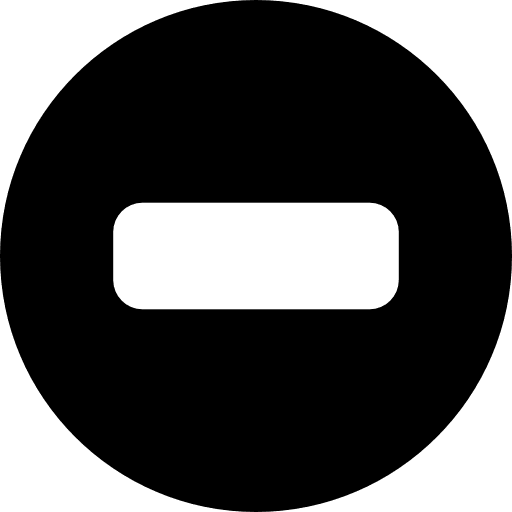 Minus sign in a circle symbol universal icons circle icon