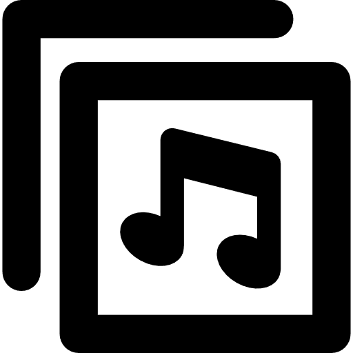 Music square symbol notes symbol musical notes icon