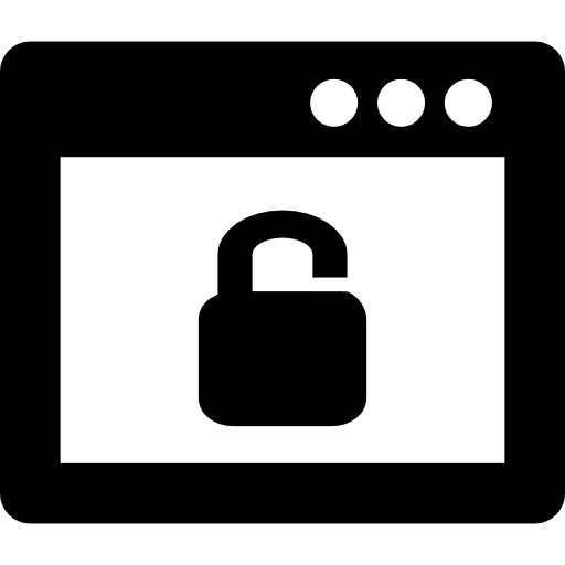 Unlock page symbol universal icons window symbol icon