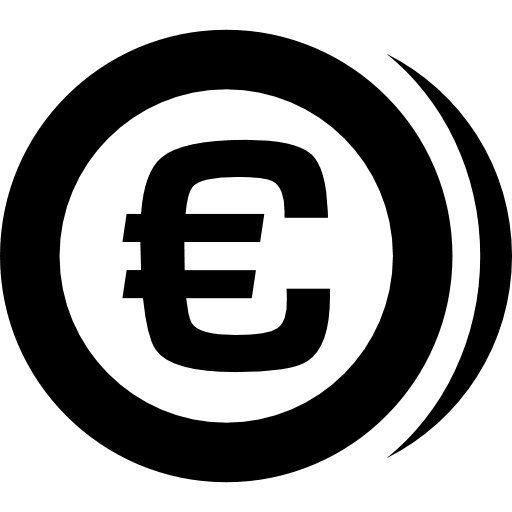 Euro coin euro universal icons coins icon