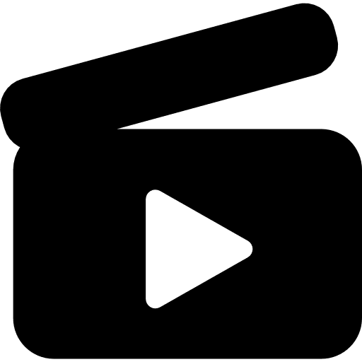 Movie interface symbol play interface sign icon