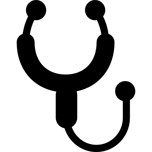 Stethoscope medical tool tool stethoscopes heartbeats icon