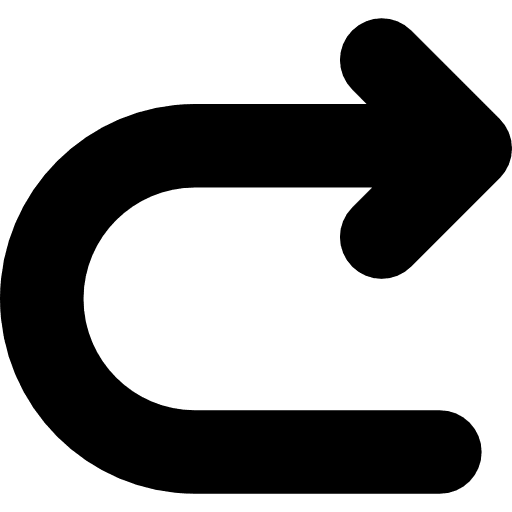Arrow turning to right arrows curve arrow icon