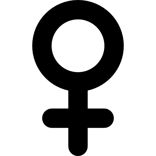Female symbol symbol cross circle icon