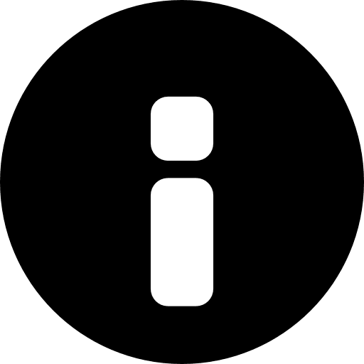 Info circular interface symbol about information sign icon