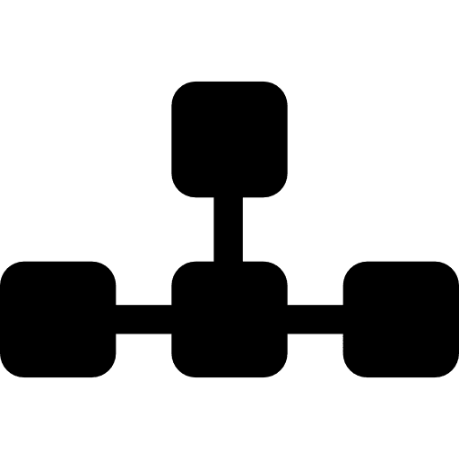 Hierarchical network symbol hierarchy hierarchical structure icon