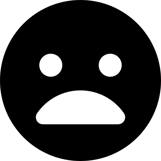 Sad face variant circular emotion faces icon