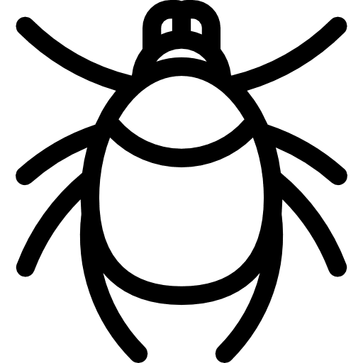 Mite bed hygiene insects icon