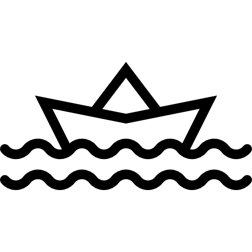 Paper boat sailing boats sail sailing boat icon