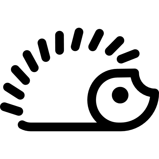 Hedgehog animal mammals wildlife icon