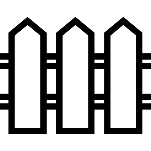 House fence buildings fence garden icon