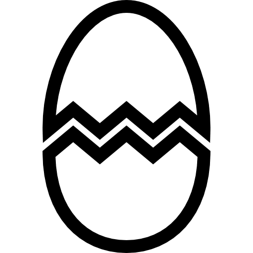 Broken egg protein food bird icon