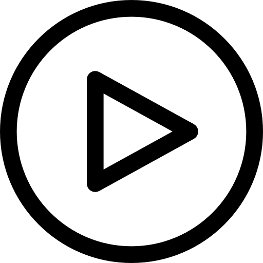 Play circular button triangle music player shapes icon