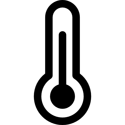 Temperature temperature mercury thermometer icon