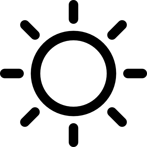 Brightness summer day sunbeam icon