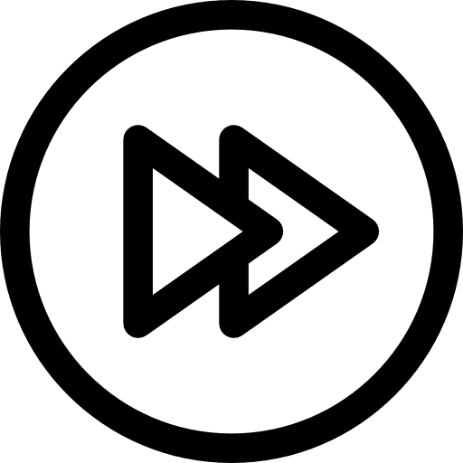 Fast forward circular button multimedia option circle music player icon