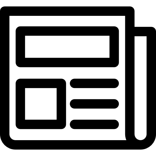 Newspaper article journal gazette icon