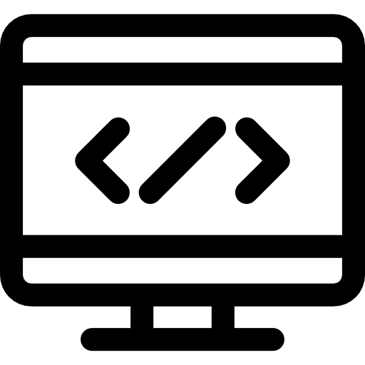 Coding tools and utensils code programming language icon