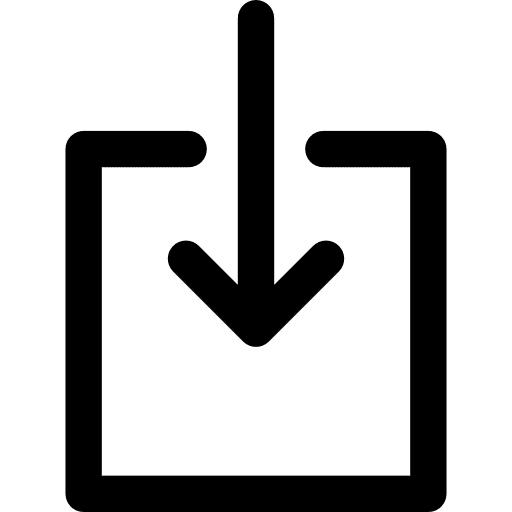 Download downloading down arrow arrows icon