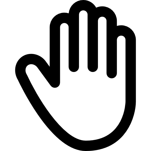 Hand limit gestures atlantis palm icon