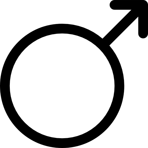 Male mars shapes men icon