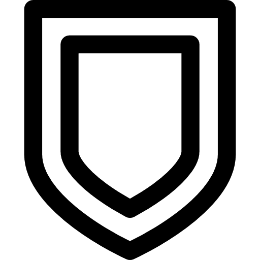 Protection shield protected defense icon