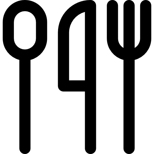 Cutlery fork tool knife icon