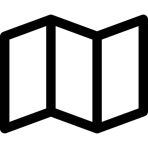 Map orientation maps and flags road map icon