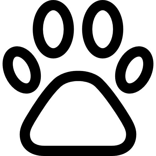 Pets animals dog pawprint icon
