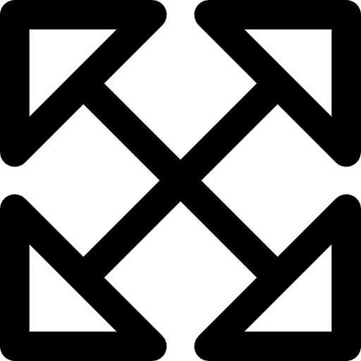 Scale full screen multimedia option arrows icon