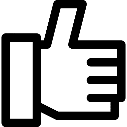 Thumb up hand gestures good icon