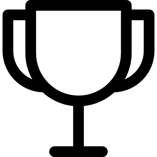 Trophy signs award championship icon