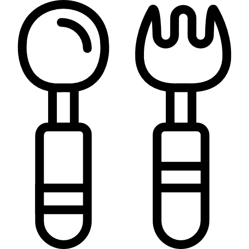Feeding cutlery feeding fork icon
