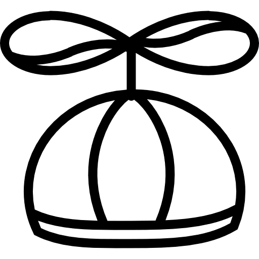 Hat hat airscrew baby icon