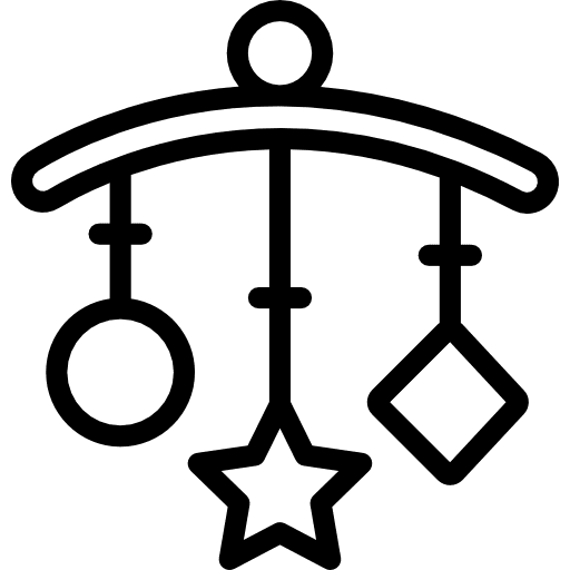 Cot cot children mobile icon
