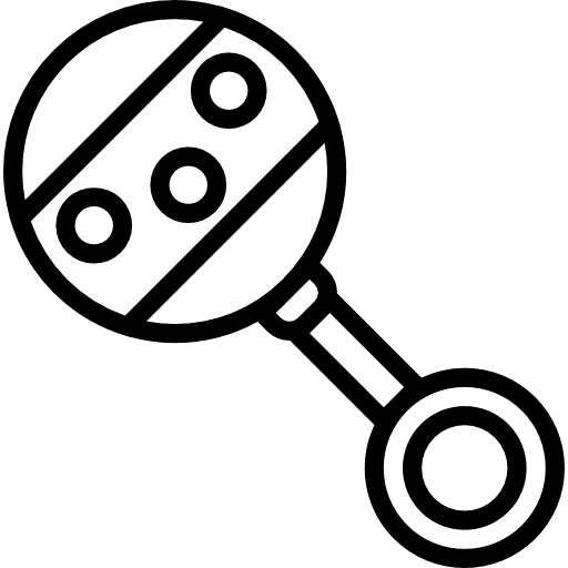 Rattle children jingle tool icon