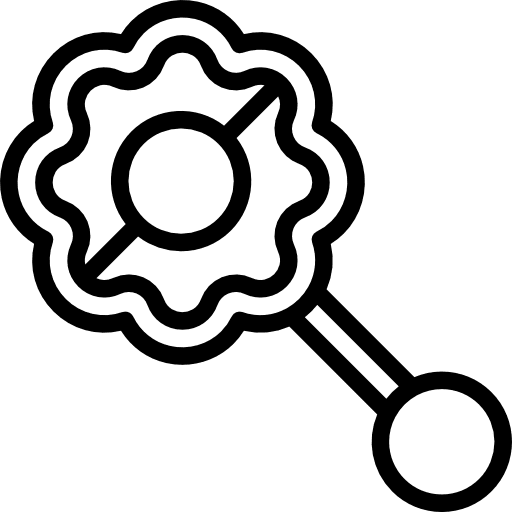 Rattle children rattles tools icon