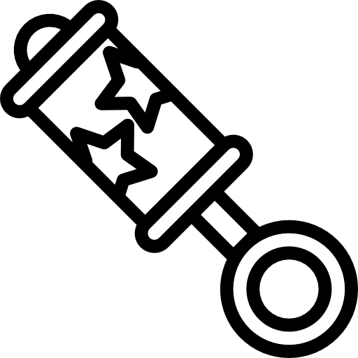 Rattle tool jingle tools icon