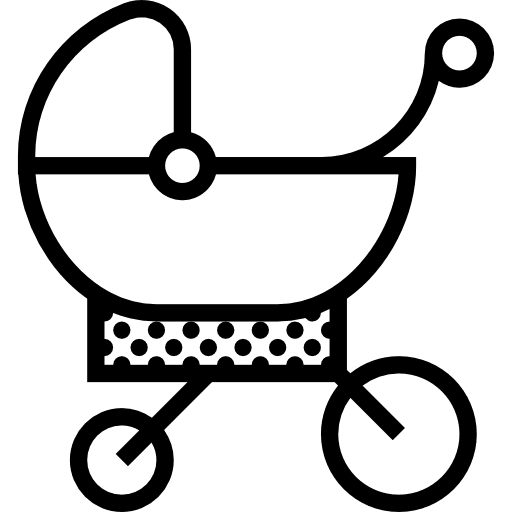 Stroller stroller childhood pushchair icon